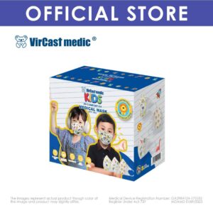 Vircast Medic Kid 3D Mask (30 Pcs/Box) (3-6 Years Old)