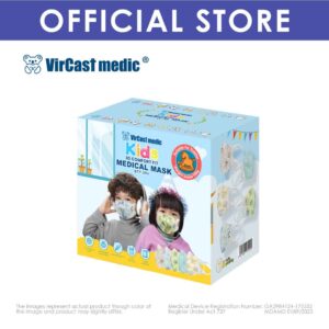 Vircast Medic Kid 3D Mask (30 Pcs/Box) (0-3 Years Old)