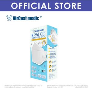 Vircast Medic Protective 4 Ply KF94 Kids White Colour Mask ( 20pcs/box)