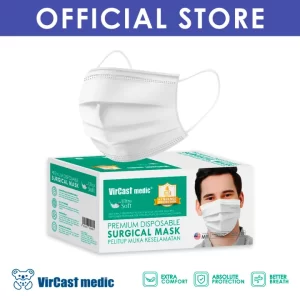 Vircast Medic 4ply Premium Disposable Surgical Mask 50pcs/box